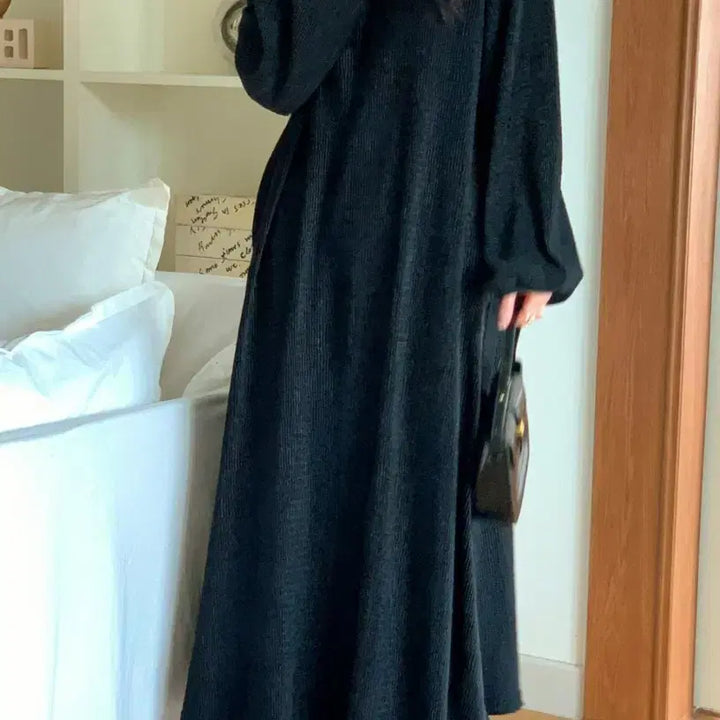 [BUNJANG] Wrinkle Velvet Maxi Long Dress / 세제품] 링클벨로아주름 맥시롱원피스 