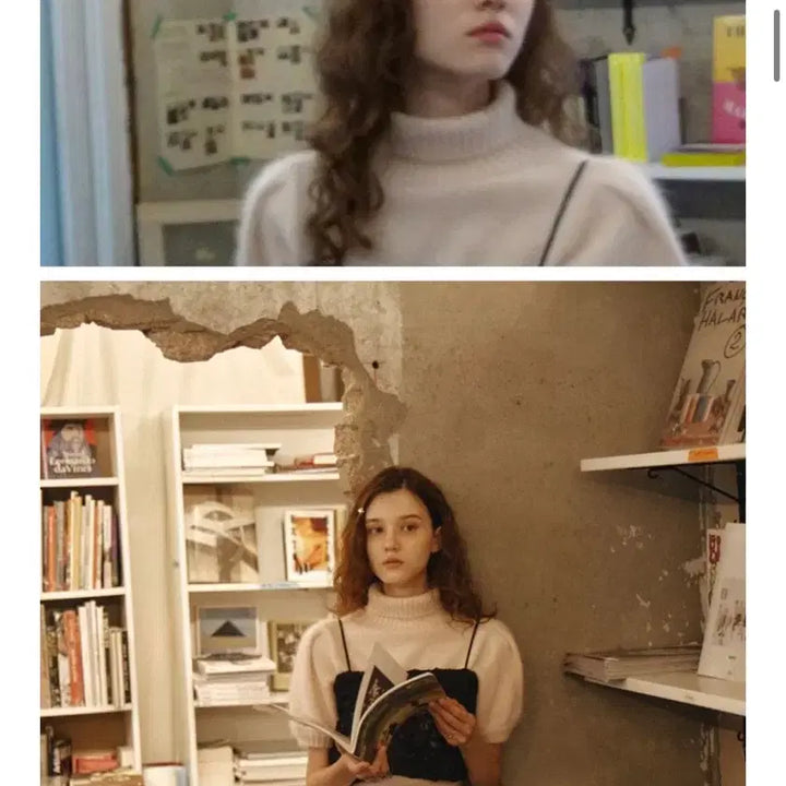[BUNJANG] Flohm Angora Half Knit Sweater / (오늘특가)플로움 앙고라 하프 니트 angora knit 라이트핑크