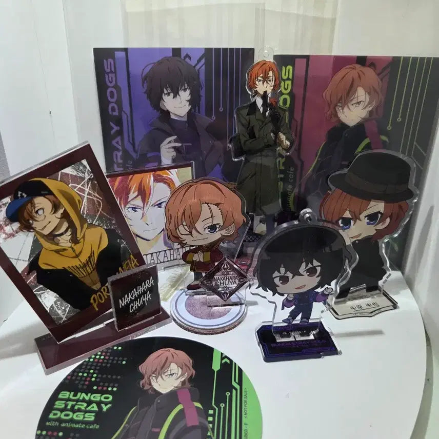 [BUNJANG] Bungo Stray Dogs Chuuya Acrylic Stand (Bundle Set) / 일괄)문호 스트레이독스 문스독 츄야 아크릴 스탠드 공굿 팔아요 다자이