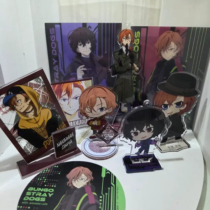[BUNJANG] Bungo Stray Dogs Chuuya Acrylic Stand (Bundle Set) / 일괄)문호 스트레이독스 문스독 츄야 아크릴 스탠드 공굿 팔아요 다자이