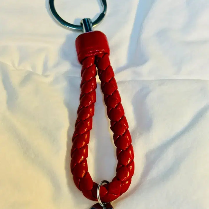 [SOLD OUT] 보테가베네타 가죽 키링 레드
