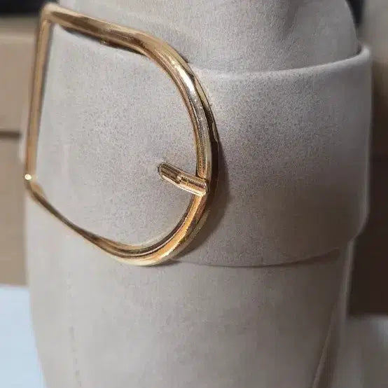 [BUNJANG] Ivory Buckle Mules / 왕 버클 뮬((새상품))
