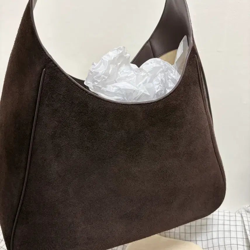 [BUNJANG] Elbategev Plaque Hobo Bag Brown / 엘바테게브 플라크 호보백 브라운
