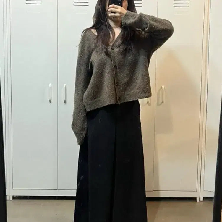 [BUNJANG] Levar A-line Maxi Skirt Black Small / [S] 르바 에이라인 맥시스커트 블랙 스몰