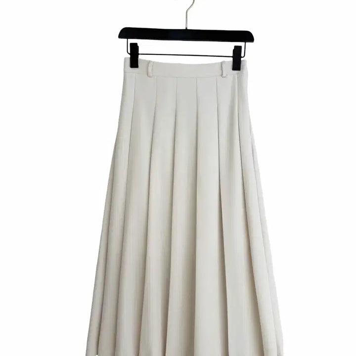 [SOLD OUT] 교신안함)크림아이보리 플리츠 롱 스커트