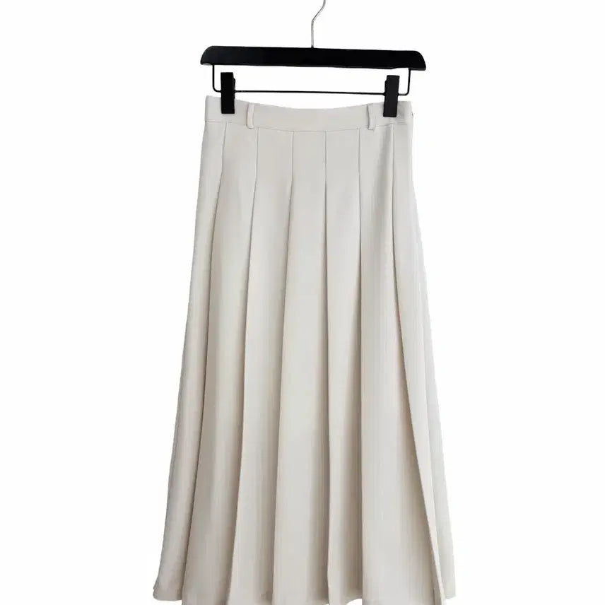 [SOLD OUT] 교신안함)크림아이보리 플리츠 롱 스커트