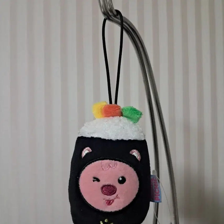 [BUNJANG] Jalmang Loopy Gimbap Keyring / 잔망루피 김밥 키링 새상품