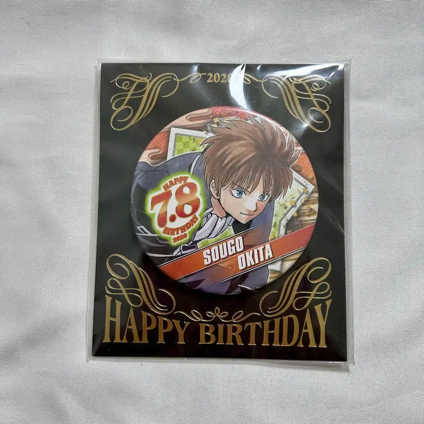 [BUNJANG] Gintama Sogo Okita 2020 Birthday Can Badge / 은혼 소고 2020 캔뱃지 생일 오키타