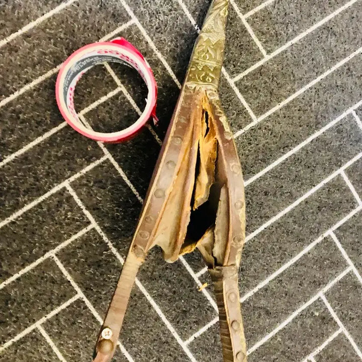 [BUNJANG] Antique Fireplace Bellows Decorative Item / 엔틱 벽난로 풍구 인테리어 골동품 소품