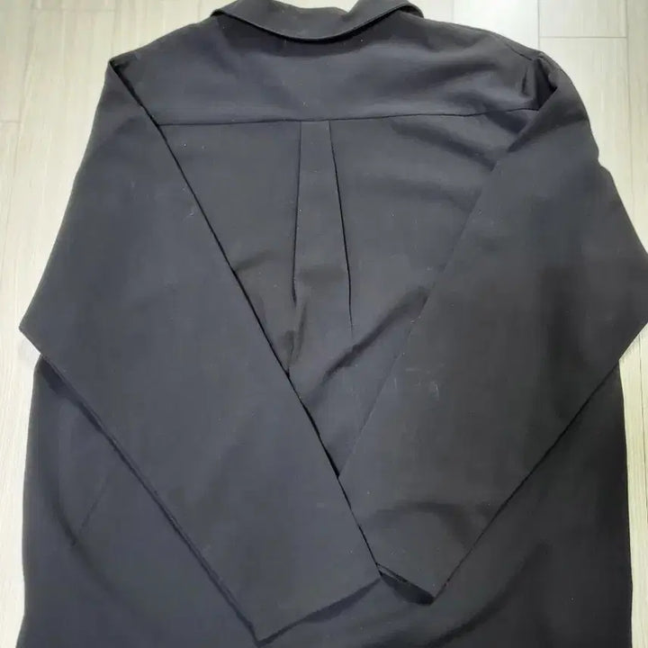 [BUNJANG] Black Collar Zip-Up Long Sleeve / 블랙 카라넥 집업 롱 슬리브