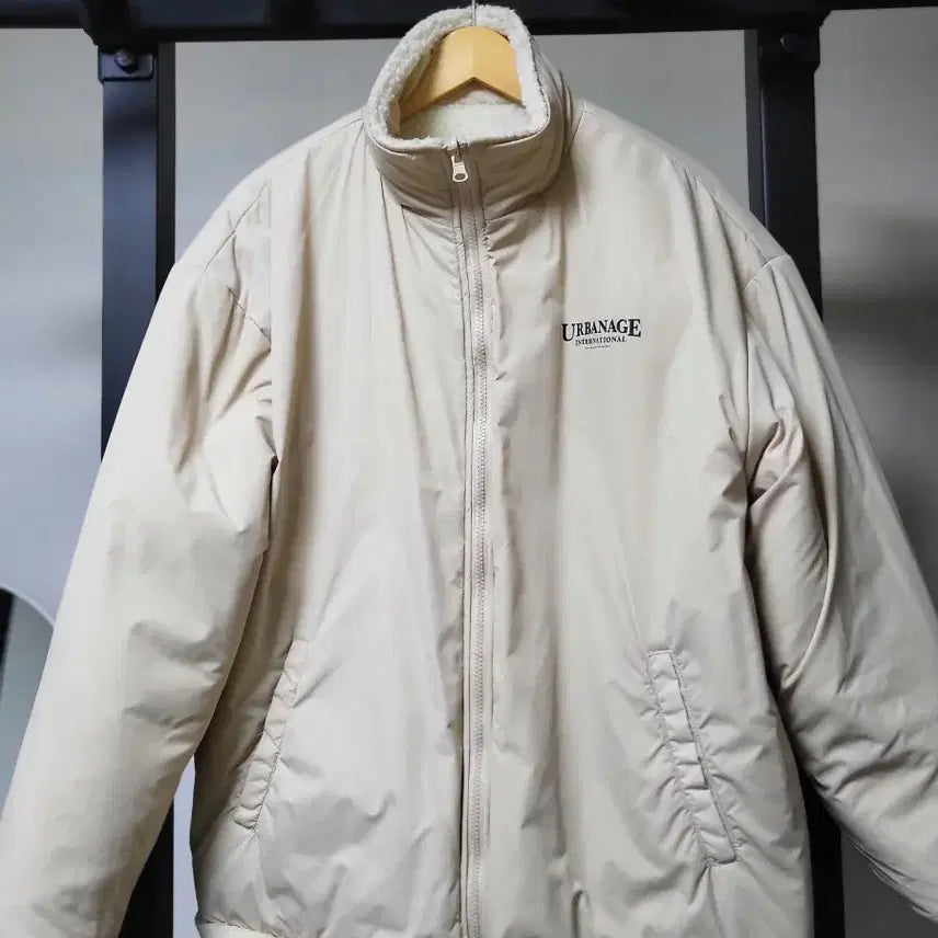 [BUNJANG] Urbanage Reversible Ivory Fleece Jacket / Urbanage 양털 후리스 아이보리(리버시블)