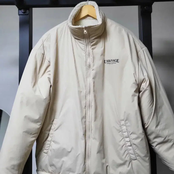 [BUNJANG] Urbanage Reversible Ivory Fleece Jacket / Urbanage 양털 후리스 아이보리(리버시블)