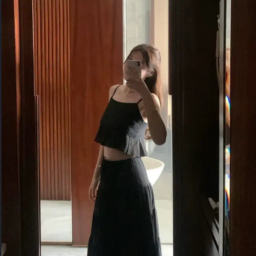 [BUNJANG] Wear Weather Sally Tiered Skirt (Short) - Size S / 웨어웨더 샐리 티어드 스커트 숏기장 S 판매해요