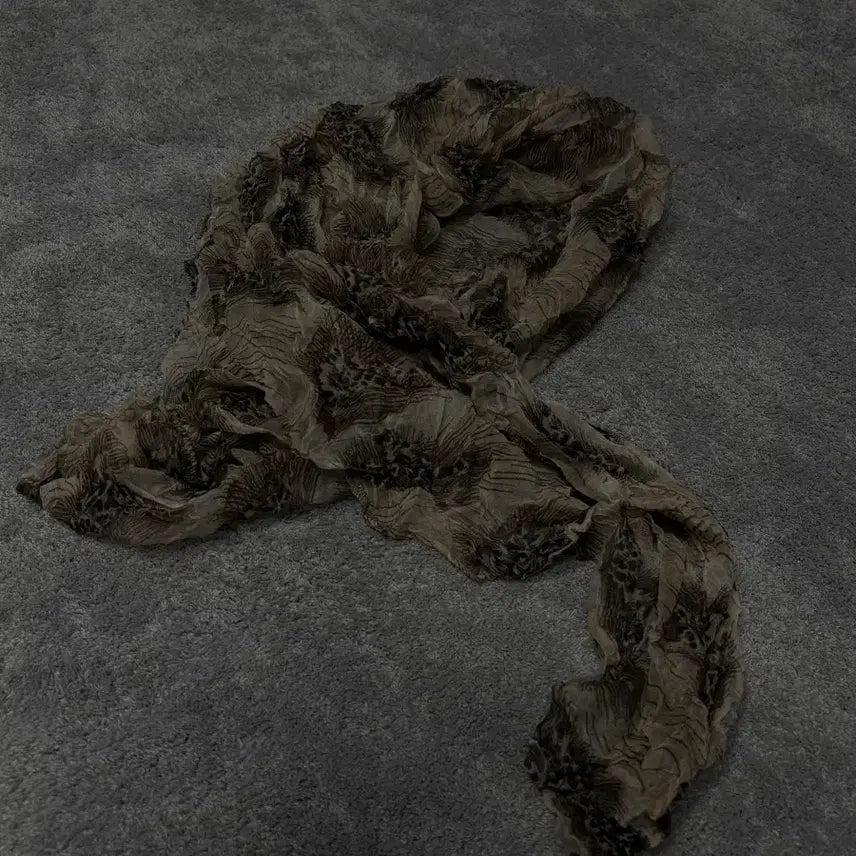 [BUNJANG] Japanese Vintage Rock Chic Punk Leopard Scarf / 일본빈티지 락시크 펑크 레오파드 스카프