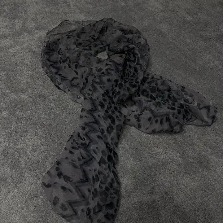 [BUNJANG] Vintage Leopard Print Scarf / 일본빈티지 락시크 펑크 레오파드 스카프