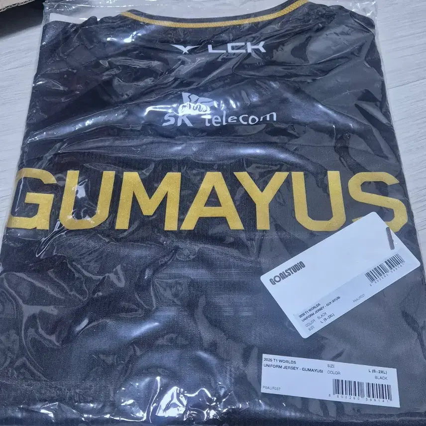 [BUNJANG] T1 Gumayusi 2025 Worlds Jersey Black L / T1 구마유시 25 월즈 유니폼 져지 블랙 L