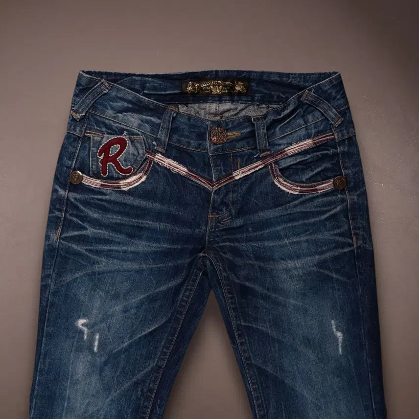 [BUNJANG] Vintage Punk Flare Denim Pants / 일본빈티지 펑크 플레어 데님 팬츠 C293