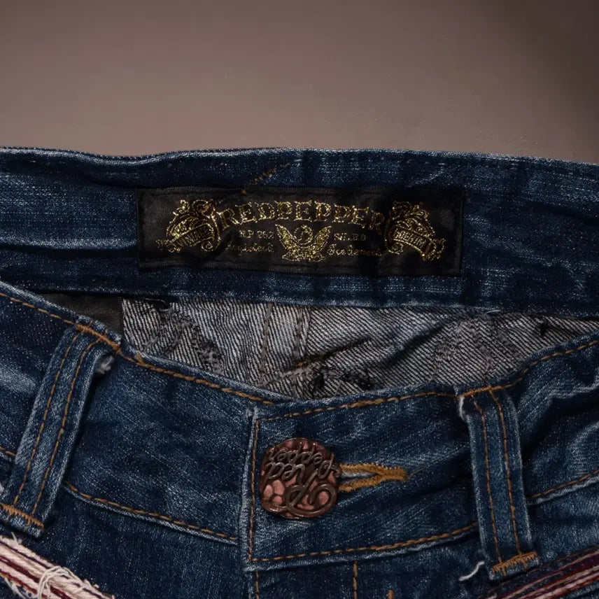 [BUNJANG] Vintage Punk Flare Denim Pants / 일본빈티지 펑크 플레어 데님 팬츠 C293