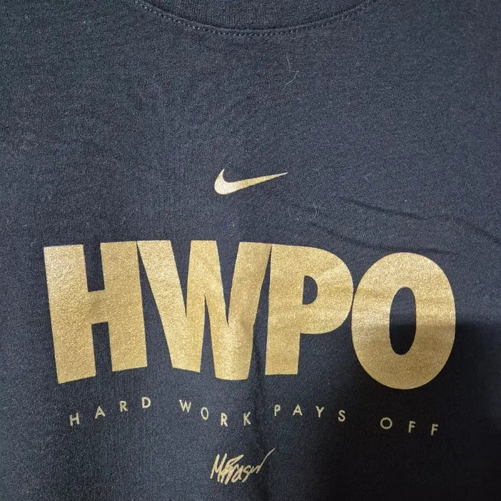 [BUNJANG] Nike HWPO MF Black Gold Limited Edition Training T-shirt / [L] 나이키 HWPO MF 블랙 골드 한정판 티셔츠 멧 프레이저