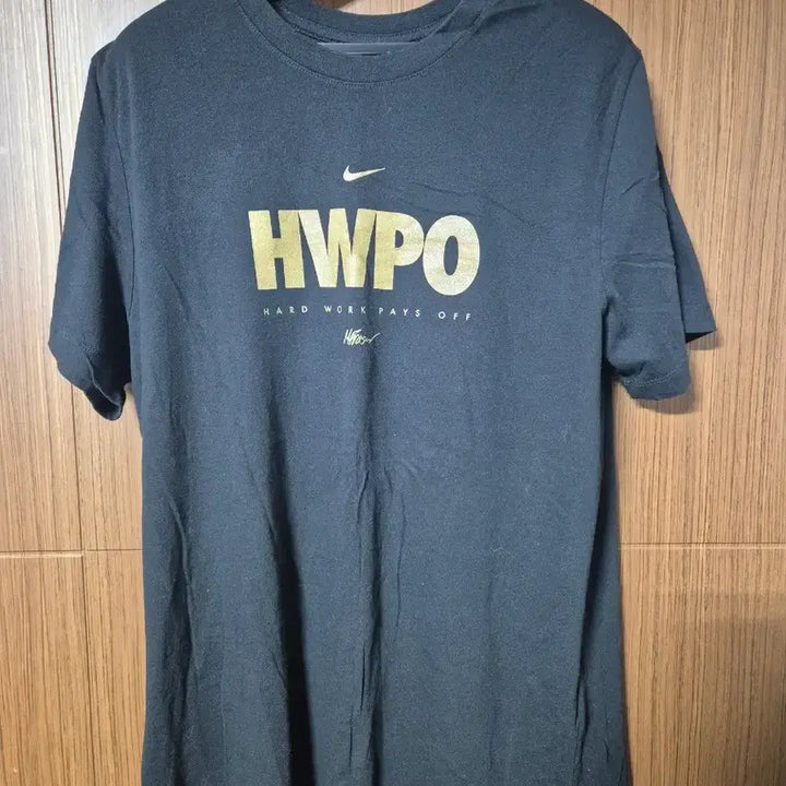 [BUNJANG] Nike HWPO MF Black Gold Limited Edition Training T-shirt / [L] 나이키 HWPO MF 블랙 골드 한정판 티셔츠 멧 프레이저