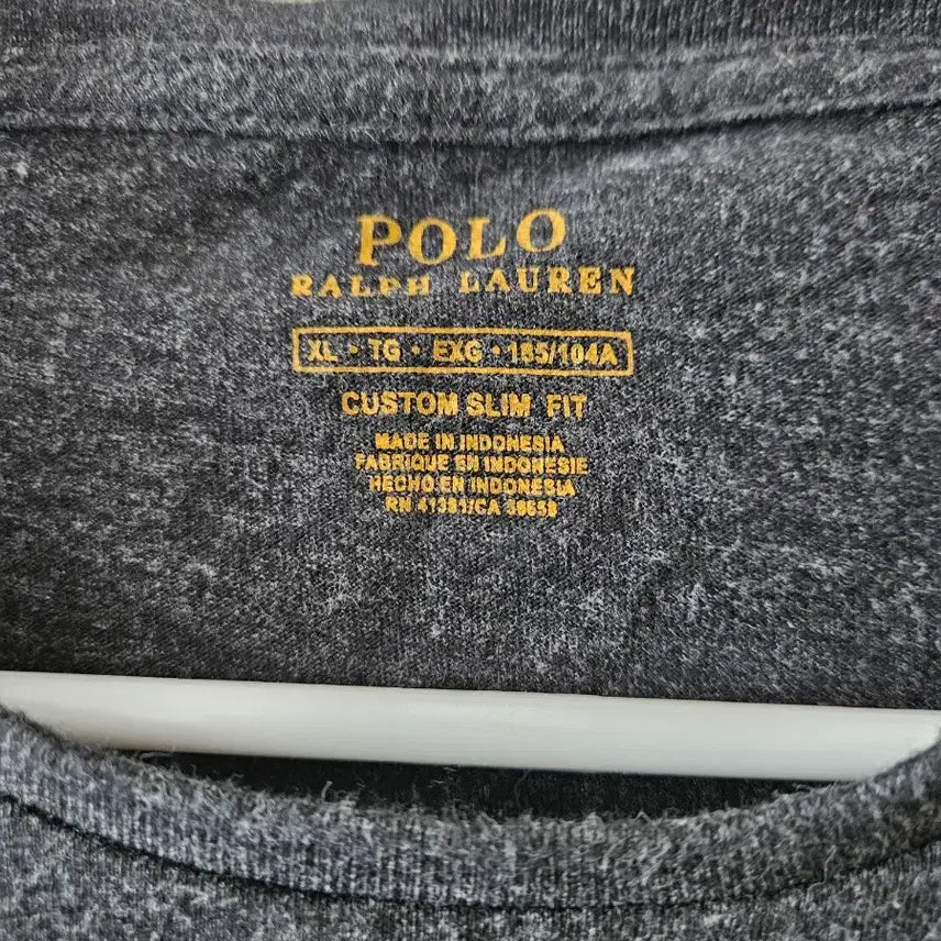 [BUNJANG] Polo Ralph Lauren Charcoal T-shirt XL / 폴로 랄프로렌 반팔 티셔츠 차콜색 XL 1회착용