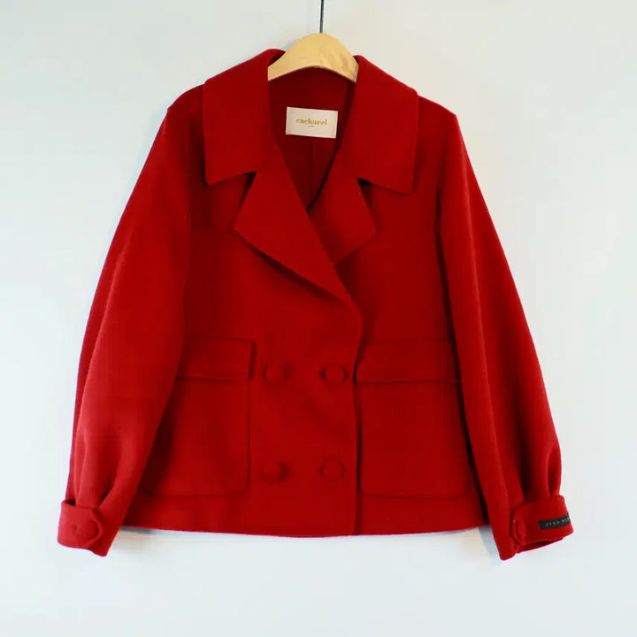 [BUNJANG] Cacharel Burgundy Handmade Jacket / cacharel 버건디 핸드메이드 자켓