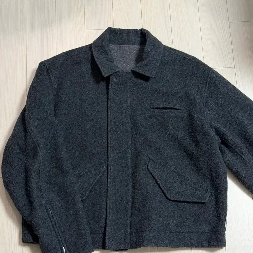 [BUNJANG] Heritagefloss Reversible Wool Sports Coat Gray M / 헤리티지플로스 울 리버서블 스포츠 코트 그레이 m