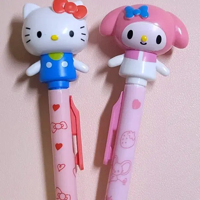 [BUNJANG] Sanrio Kitty &amp; My Melody Motion Ballpoint Pen / 키티&amp;마이멜로디 팔이 움직이는 모션볼펜