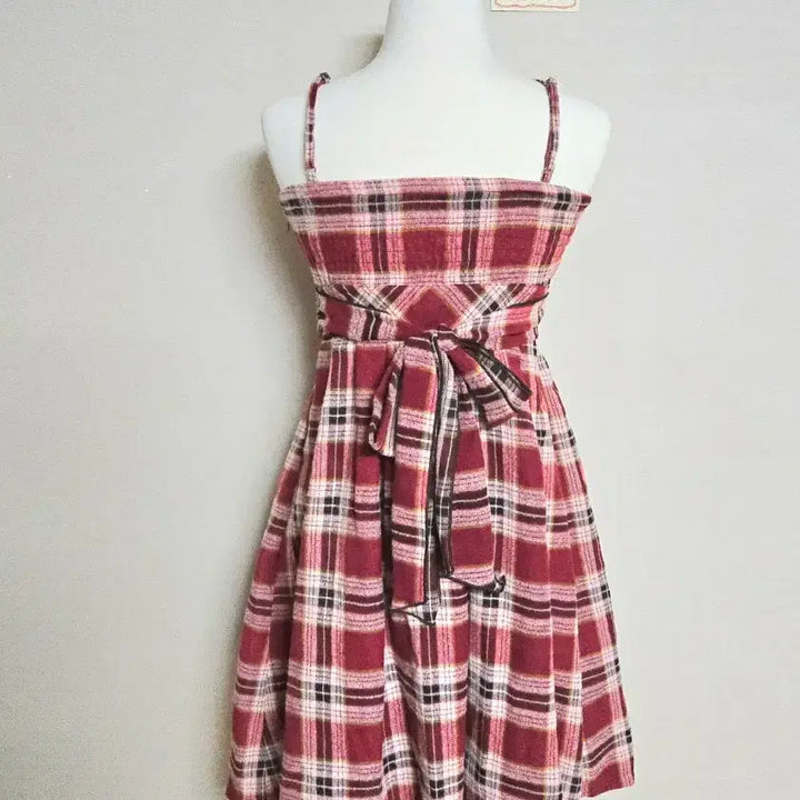 [BUNJANG] Liz Lisa Check Ribbon Dress / 유일매물 리즈리사 원피스 히메갸루 캐캐체 마즈 트랄라라 양산형 핀터깔