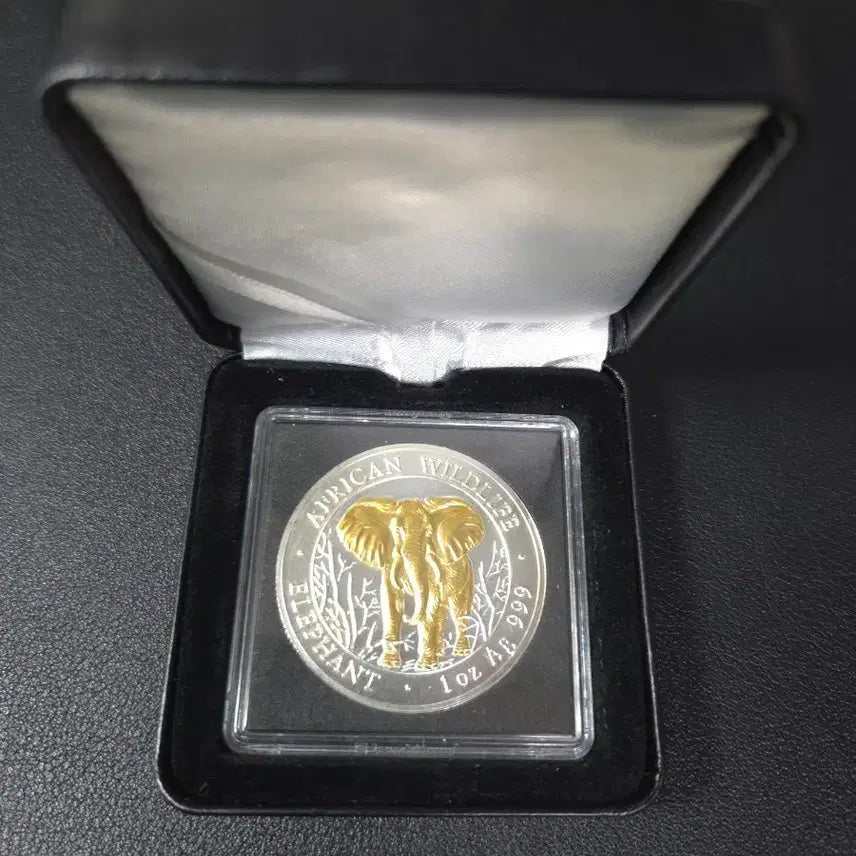 [BUNJANG] 2004 Somalia Gilded 1000 Shilling Silver Coin / 2004년 소말리아 금도금 1000실링 은화 희귀은화수집용