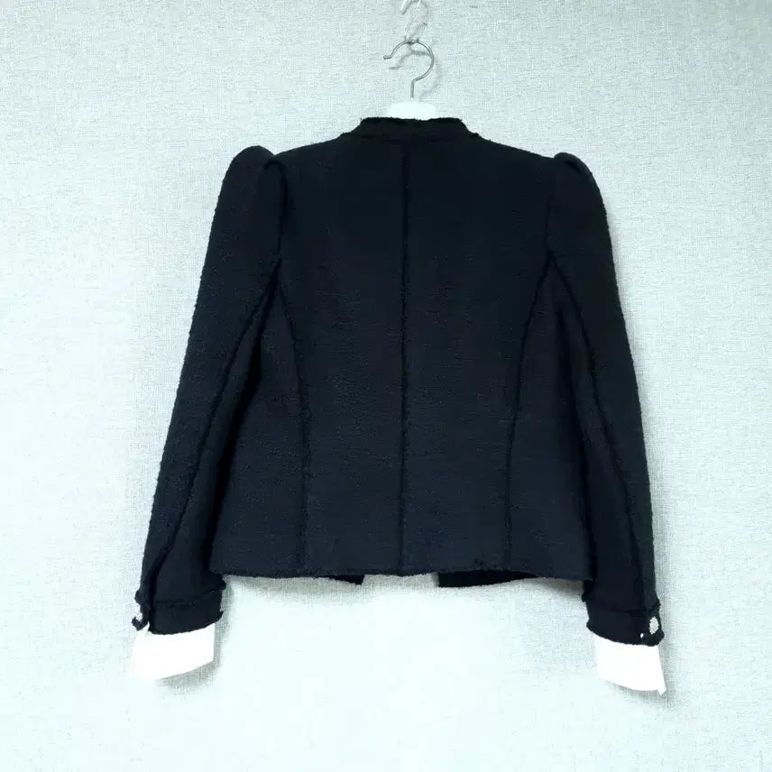 [BUNJANG] ZARA Jewel Button Black Tweed Jacket / 자라 보석단추 블랙자켓 44~55