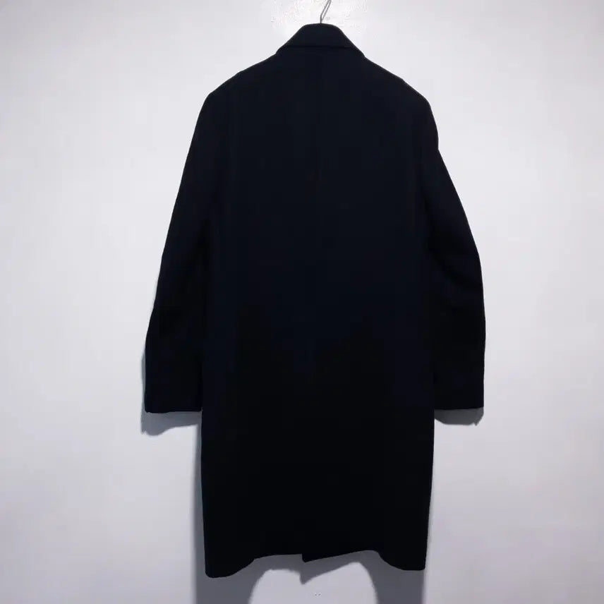 [BUNJANG] AllSaints Okita Long Coat / M (95) 올세인츠 클래식 더블 브레스티드 버튼 울 오키타 롱코트 블랙