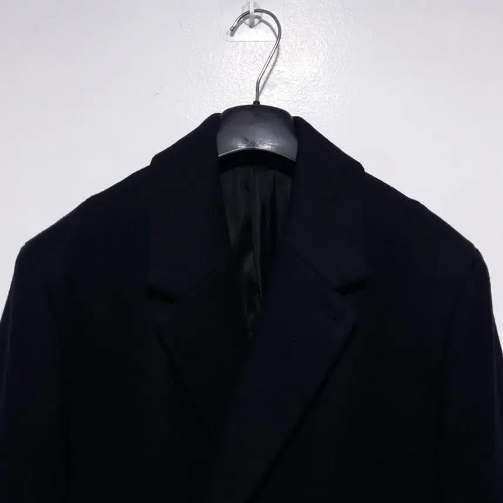 [BUNJANG] AllSaints Okita Long Coat / M (95) 올세인츠 클래식 더블 브레스티드 버튼 울 오키타 롱코트 블랙