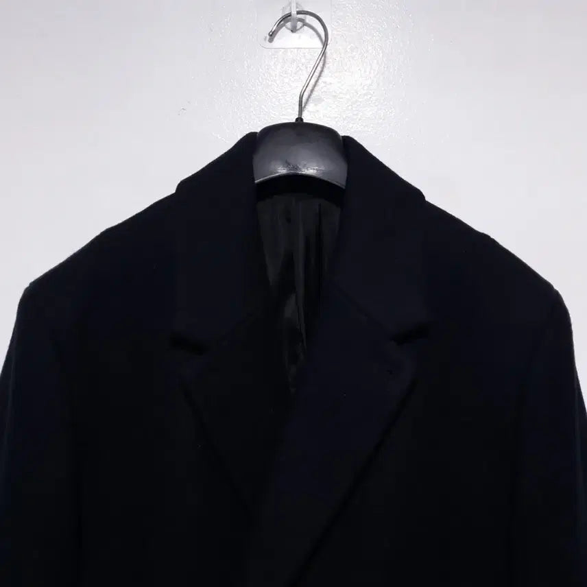 [BUNJANG] AllSaints Okita Long Coat / M (95) 올세인츠 클래식 더블 브레스티드 버튼 울 오키타 롱코트 블랙