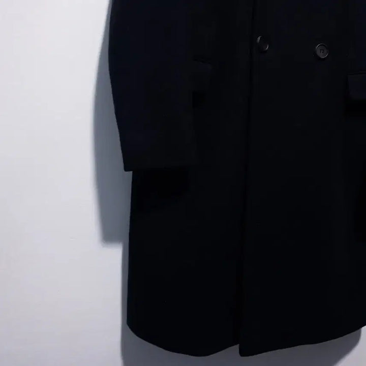 [BUNJANG] AllSaints Okita Long Coat / M (95) 올세인츠 클래식 더블 브레스티드 버튼 울 오키타 롱코트 블랙