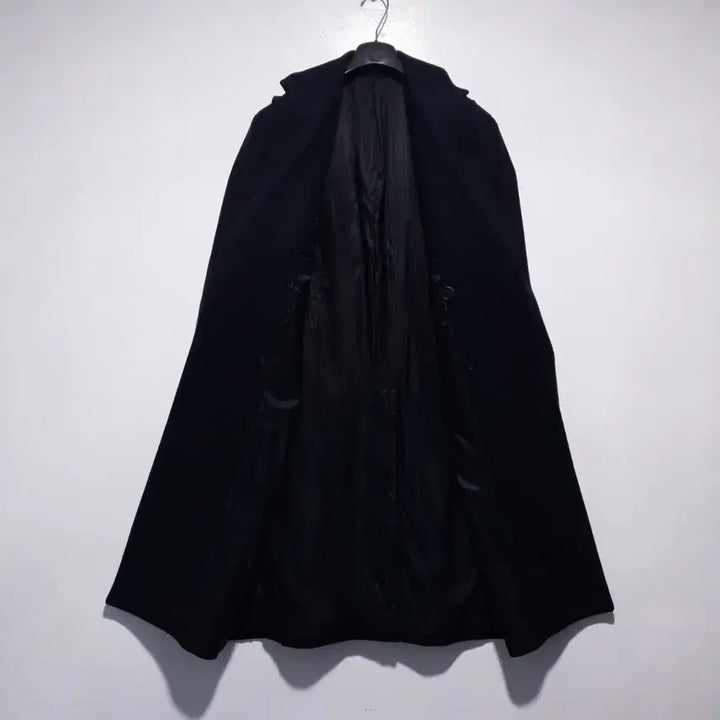 [BUNJANG] AllSaints Okita Long Coat / M (95) 올세인츠 클래식 더블 브레스티드 버튼 울 오키타 롱코트 블랙
