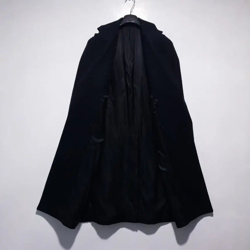[BUNJANG] AllSaints Okita Long Coat / M (95) 올세인츠 클래식 더블 브레스티드 버튼 울 오키타 롱코트 블랙