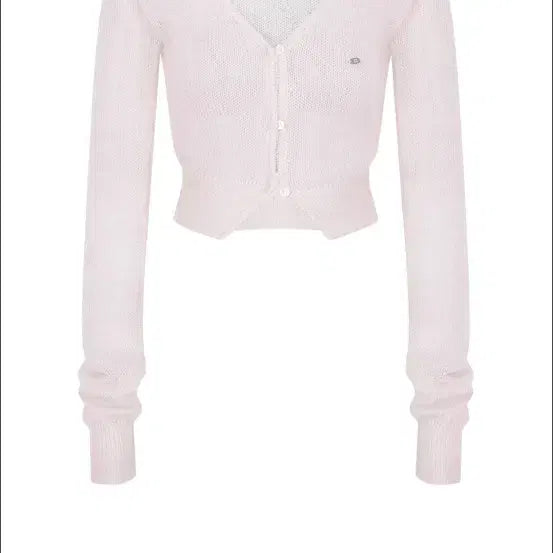 [BUNJANG] Pale Jade Hairy Button Point Knit Cardigan / [페일제이드] Hairy Button Point Knit Cardi