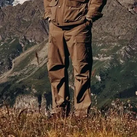 [BUNJANG] National Geographic Cargo Wide Pants Brown / 내셔널지오그래픽 카고 와이드 팬츠 새상품 브라운 32~34