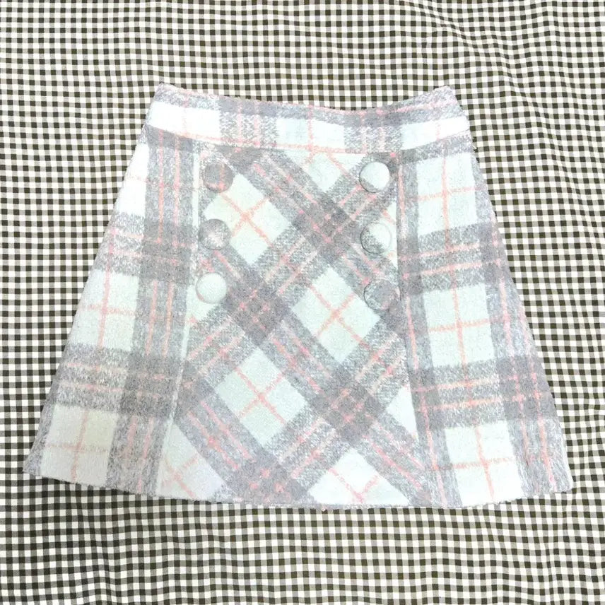 [BUNJANG] Liz Lisa Ribbon Check Skirt / 정품)리즈리사 치마 큐롯 히메갸루 달천깔 양산형 모리걸 마즈 치마 핀터깔