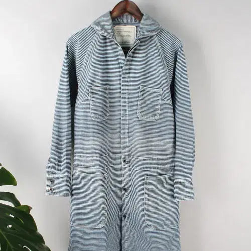 [BUNJANG] KAPITAL Hickory Denim Coat / KAPITAL  히코리 데님 코트