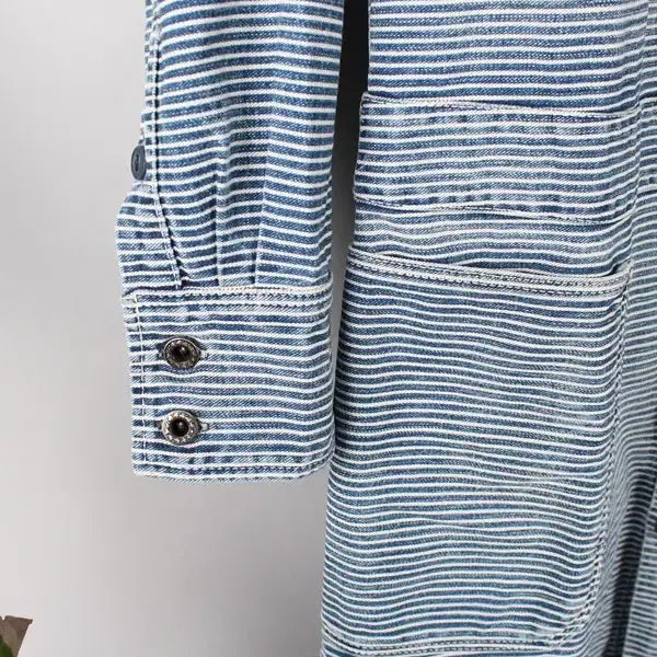 [BUNJANG] KAPITAL Hickory Denim Coat / KAPITAL  히코리 데님 코트