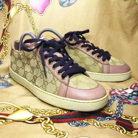 [BUNJANG] Gucci Brooklyn GG Supreme Sneakers / 이태리명품 구찌 GG 슈프림 브루클린 338883 스니커즈 240