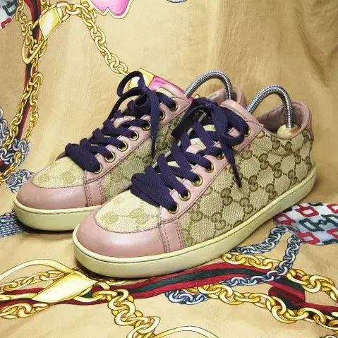 [BUNJANG] Gucci Brooklyn GG Supreme Sneakers / 이태리명품 구찌 GG 슈프림 브루클린 338883 스니커즈 240