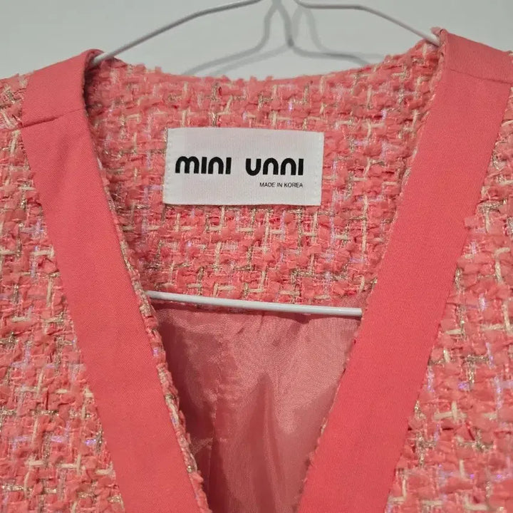 [BUNJANG] Miniuni Pink Tweed Set / 트위드 셋업 핑크