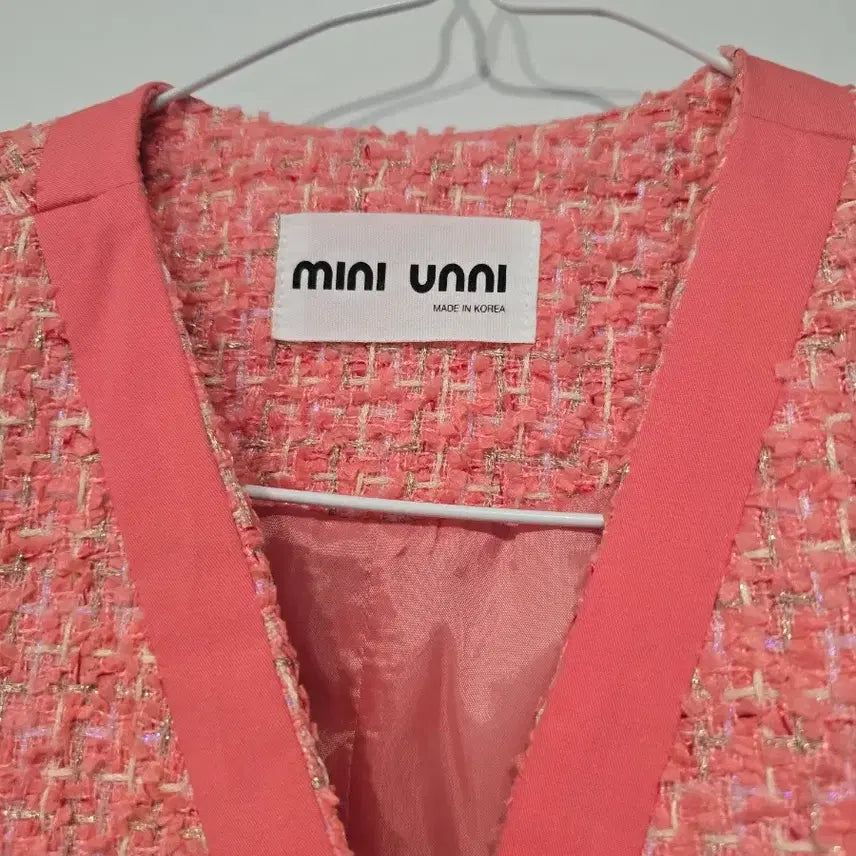 [BUNJANG] Miniuni Pink Tweed Set / 트위드 셋업 핑크