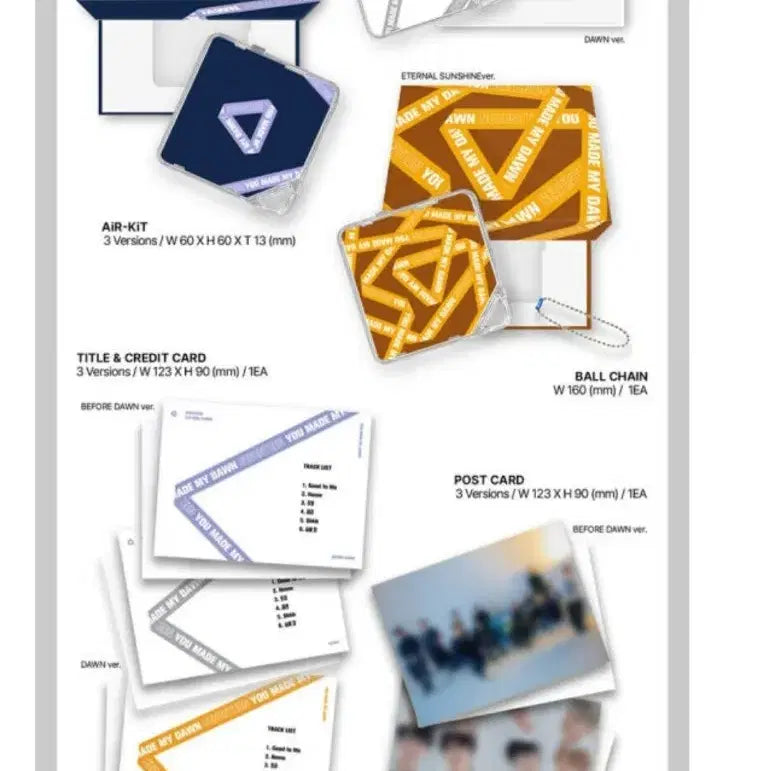 [BUNJANG] SEVENTEEN You Made My Dawn Album Bundle Set / 세븐틴 You Made My Dawn 앨범 3종 키트 리뉴얼 버전