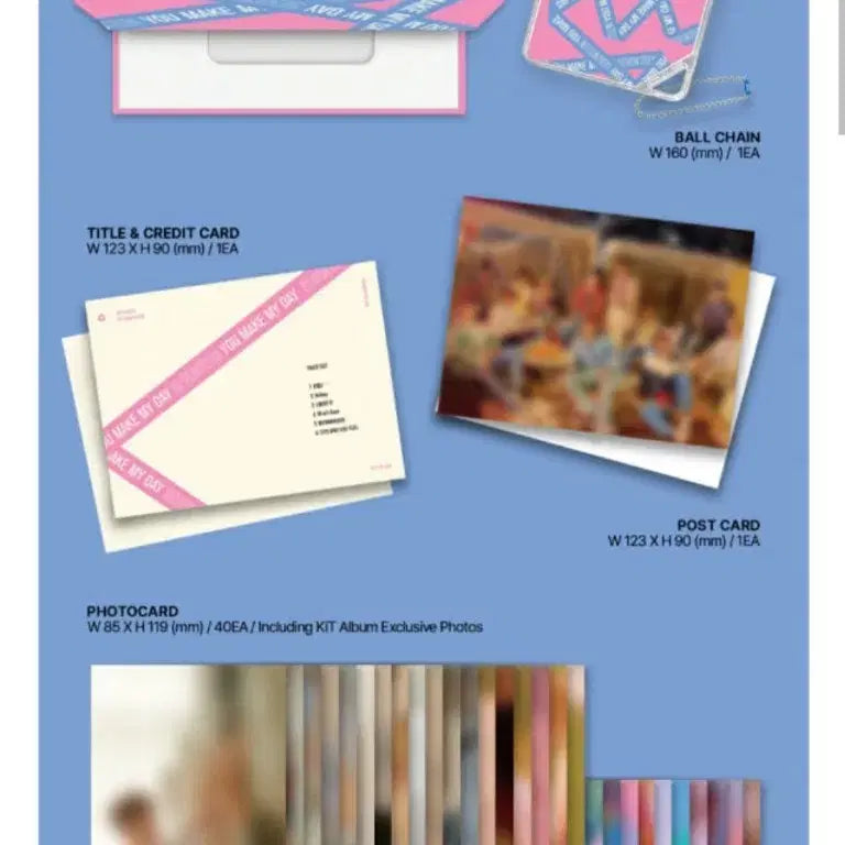 [BUNJANG] Seventeen You Make My Day Album Kit Full Set / 세븐틴 You Make My Day 앨범 키트 리뉴얼 풀세트