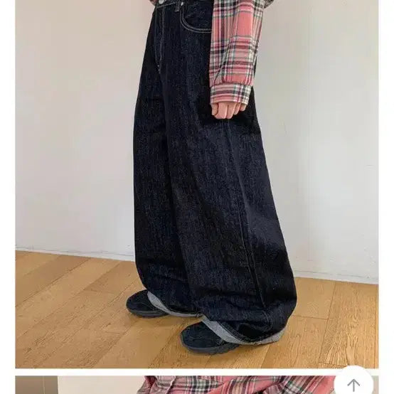 [SOLD OUT] 바온) 밴딩 와이드 데님 팬츠