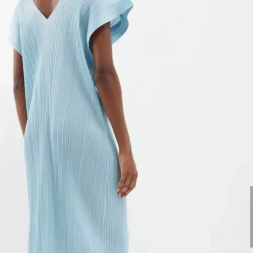 [BUNJANG] Pleats Please Dress Size 5 Pale Blue / 플리츠플리즈원피스